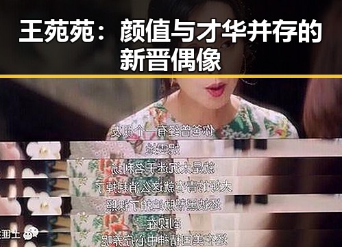 王苑苑：颜值与才华并存的新晋偶像